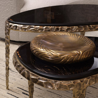 Bowl Sandrini vintage brass finish