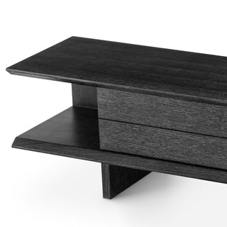 TV Cabinet Guerroro charcoal grey oak veneer