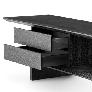 TV Cabinet Guerroro charcoal grey oak veneer