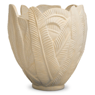 Outdoor Cream Leaf Planter Zanzibar by Eichholtz