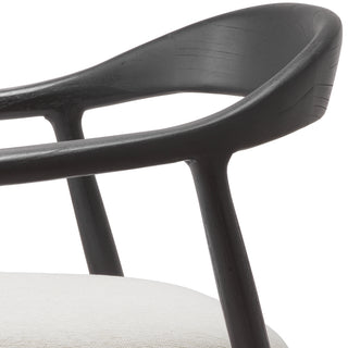 Dining Chair Beale classic black finish sentier cream