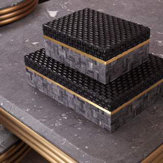 Box Seaside L black grey