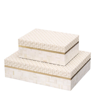 Box Seaside L white cream
