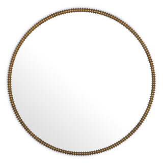 Round Vintage Brass Mirror Vezzola
