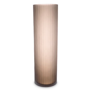Vase Haight L frosted brown glass