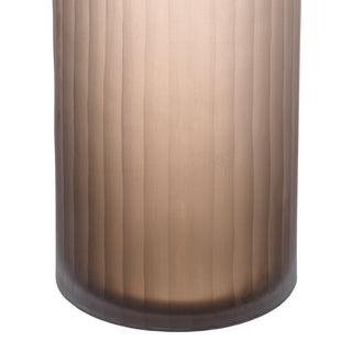 Vase Haight L frosted brown glass