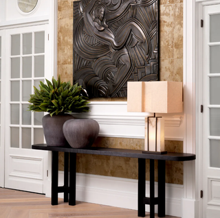 Vase Tarlow stone finish glass