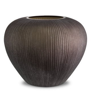 Vase Bayly stone finish glass