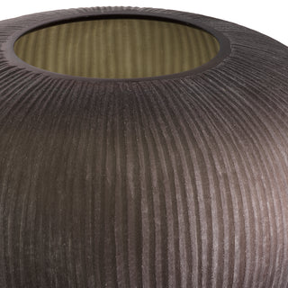 Vase Bayly stone finish glass