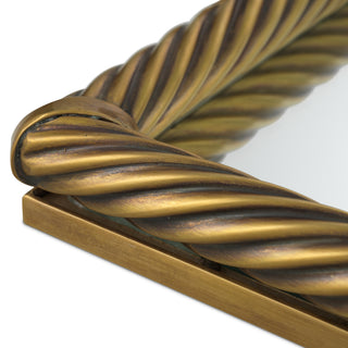 Tray Salvi Rectanguar L vintage brass finish