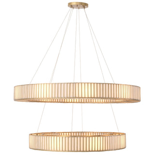 Chandelier Monari antique brass finish