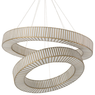 Chandelier Monari antique brass finish