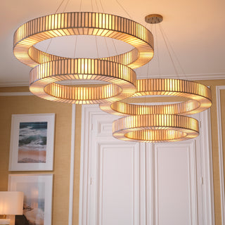 Chandelier Monari antique brass finish