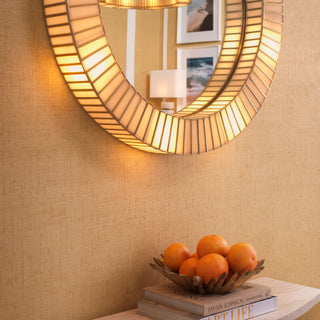Mirror Monari with light antique brass finish