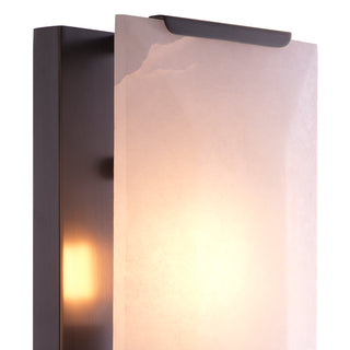 Wall Lamp Ortiz bronze highlight finish alabaster