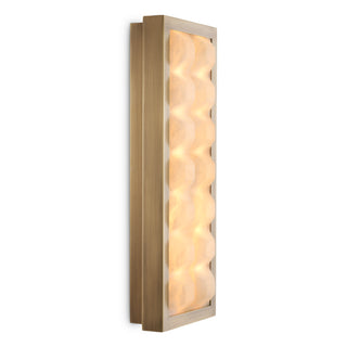 Wall Lamp Cabildo antique brass finish alabaster