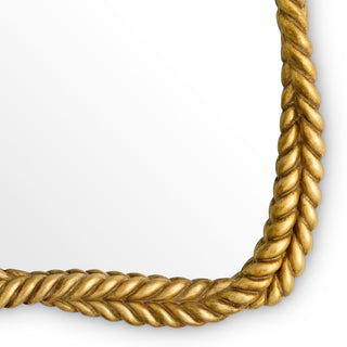 Mirror Vincenso S antique gold finish