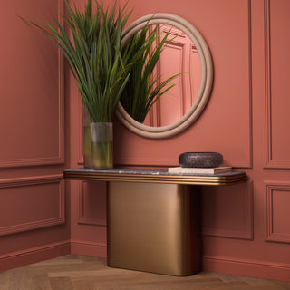 Mirror Bastioni leather look