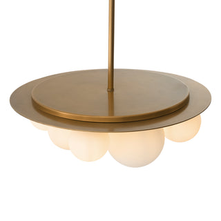 Chandelier Orsini white glass