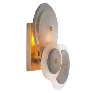 Wall Lamp Hyde vintage brass finish handmade glass