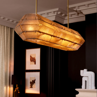 Chandelier Ferrucci antique brass finish