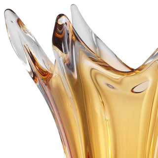 Vase Sutter yellow glass