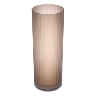 Vase Haight M frosted brown glass