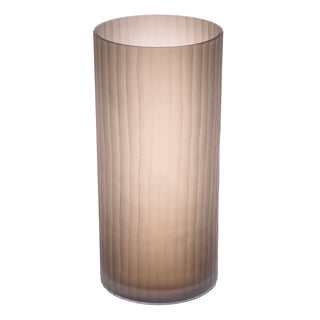 Vase Haight S frosted brown glass