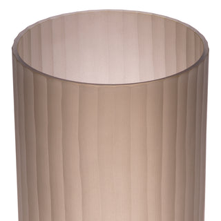 Vase Haight S frosted brown glass