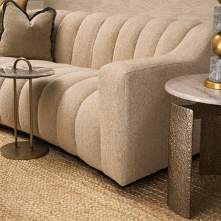 Channeled Boucle Sofa S Kelly