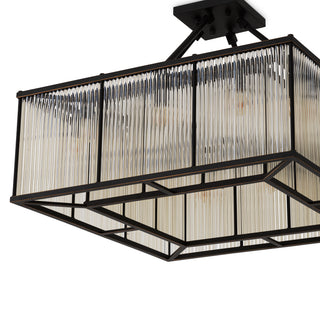 Ceiling Lamp Bernardi Square bronze highlight finish