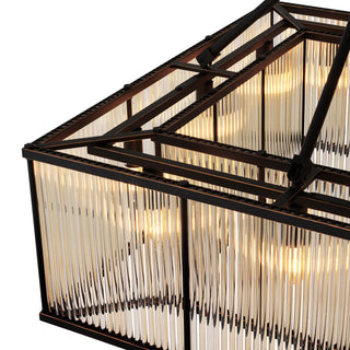 Ceiling Lamp Bernardi Square bronze highlight finish