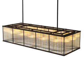 Chandelier Bernardi Rectangular bronze highlight finish