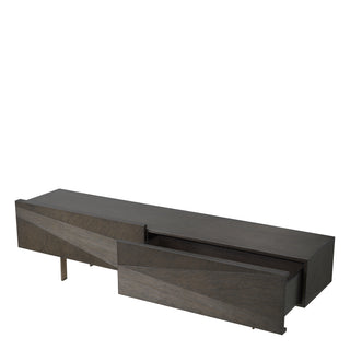 TV Cabinet San Martin mocha straight oak veneer