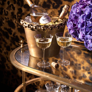 Wine Cooler Clementine vintage brass finish