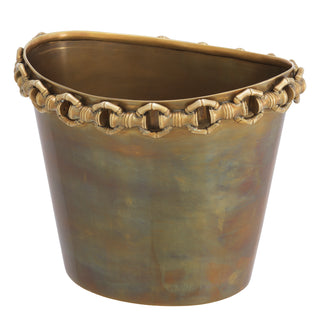 Wine Cooler Clementine vintage brass finish