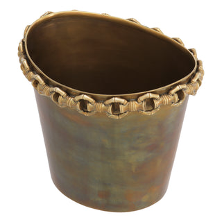 Wine Cooler Clementine vintage brass finish