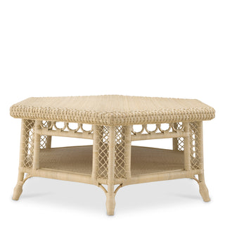 Hexagonal Rattan Coffee Table Saba