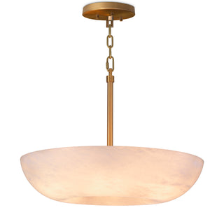 Pendant Ariano antique brass finish alabaster