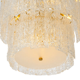 Chandelier Almeria antique brass finish