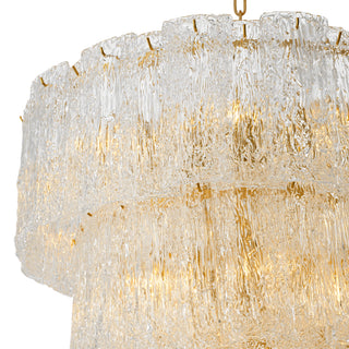 Chandelier Almeria antique brass finish