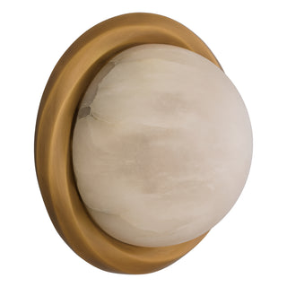 Wall Lamp Vigo antique brass finish alabaster
