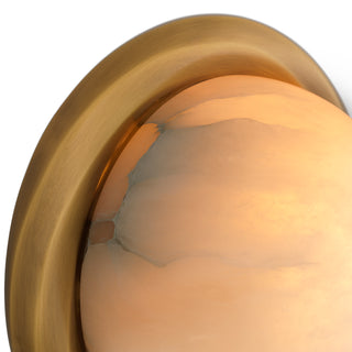 Wall Lamp Vigo antique brass finish alabaster