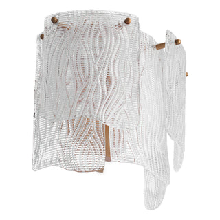 Wall Lamp Asinara clear textured glass
