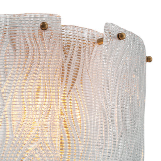 Wall Lamp Asinara clear textured glass