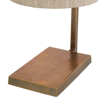 Table Lamp Volturno vintage brass finish incl shade