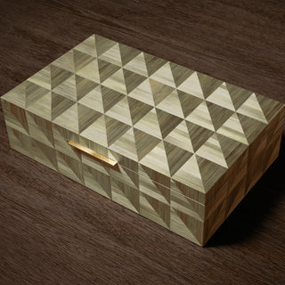 Brown Marquetry Box Hilgard