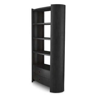 Cabinet Splendora charcoal grey oak veneer bronze finish