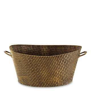 Wine Cooler Barletta L vintage brass finish