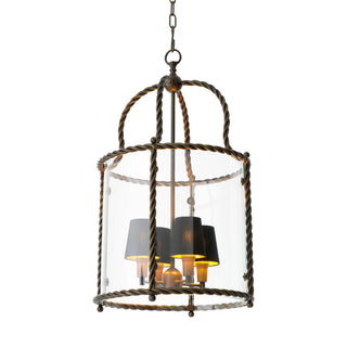 Pendant Preston bronze highlight finish incl black shades